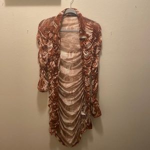 Sheer material dress